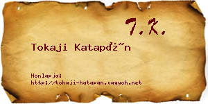 Tokaji Katapán névjegykártya